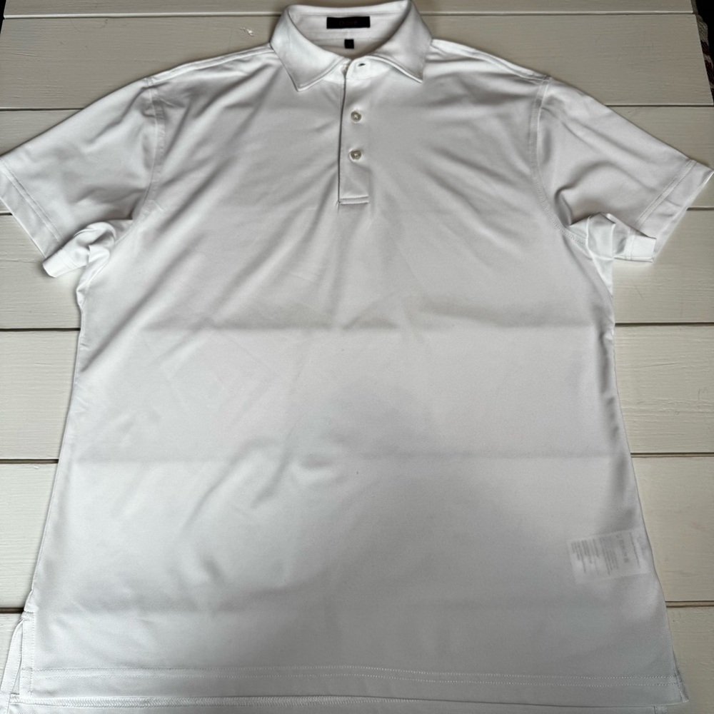 Quince Men's White Performance Polo Shirt